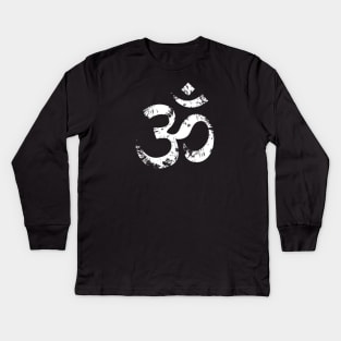 Painted Ohm Symbol Kids Long Sleeve T-Shirt